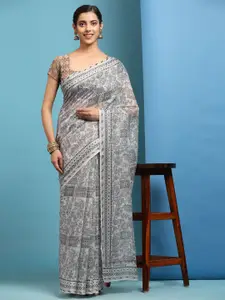 Anouk Ethnic Motifs Printed Saree