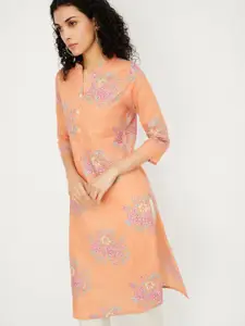 max Women Floral Embroidered Kurta