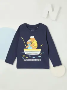 max Boys Graphic Printed Round Neck Cotton T-shirt