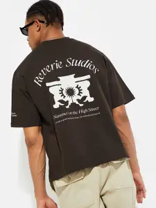MAX URB_N Men Oversized Back Printed T-shirt