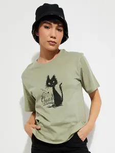 MAX URB_N Women Relaxed Fit Graphic T-shirt