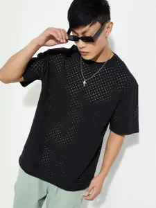 MAX URB_N Men Oversized Cut-Out T-shirt
