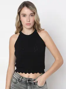 Vero Moda Monochrome Cotton Crop Top
