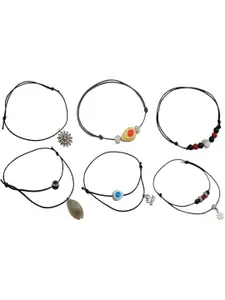 HIGH TRENDZ Pack of 6 Beaded Anklet