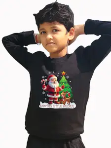 BAESD Boys Printed Round Neck Pullover Sweatshirt