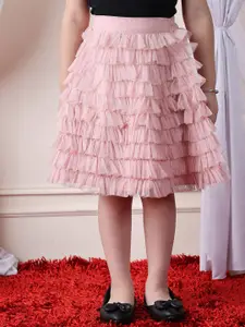 NEUDIS Girls Layered Flared Skirt