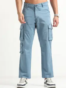 NEVER NEUD Men Relaxed Vintage Cargos Trousers