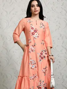 Vishudh Print A-Line Dress