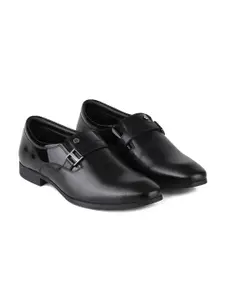 Red Chief  Men Round Toe Leather Formal Slip-Ons