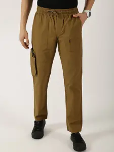 Thomas Scott Men Smart Regular Fit Mid-Rise Easy Wash Cotton Cargos