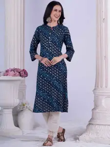 Anouk Women Bandhani Printed Thread Work Kurta