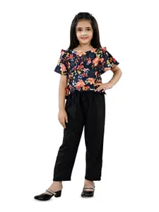 BAESD Girls Printed Top with Trousers