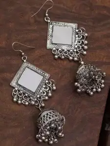 JMBW INTERNATIONAL Contemporary Jhumkas Earrings