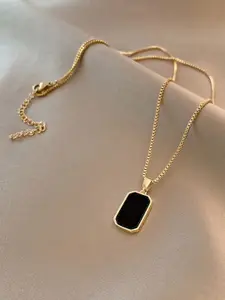 Just Lil Things Minimal Rectangle Pendant & Chains