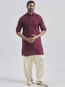 VASTRAMAY Men Printed Regular Kurta with Patiala