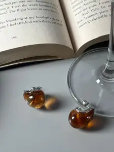 Niska Contemporary Artificial Stones Studded Hoop Earrings