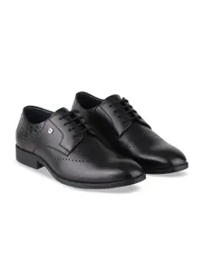 Red Chief Men Leather Round Toe Formal Derbys