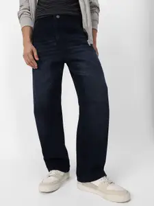 Urbano Fashion Men Loose Relaxed Fit Heavy Fade Jeans