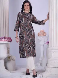 Anouk Women Printed Gotta Patti Kurta