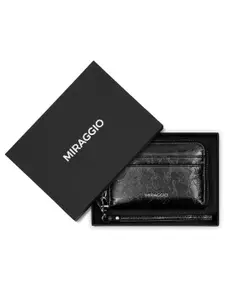 MIRAGGIO Ellie Black Zip Around Wallet With Detachable Wrist Strap