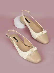 Bata Women Printed Mules Flats