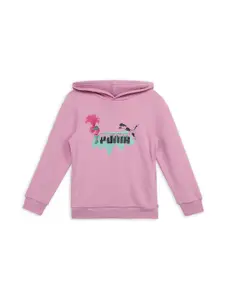 Puma PUMA x TROLLS Boys Printed Cotton Long Sleeve Hooded Sweatshirt