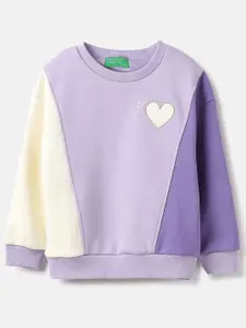 United Colors of Benetton Girls Colourblocked Sweatshirt