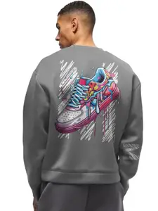 SONIBROS Men Printed Sweatshirt