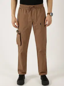 Thomas Scott Men Smart Regular Fit Mid-Rise Easy Wash Cotton Cargos