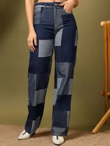 Kotty Women Straight Fit High-Rise Stretchable Jeans