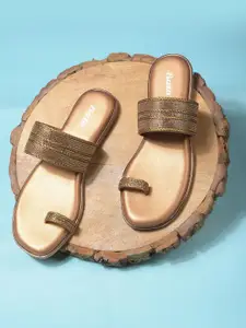 Bata Women Open Toe Flats with Buckles