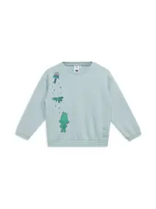 Puma x Trolls Boys Graphic Printed Cotton Relaxed-Fit Sweatshirt