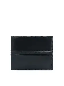Da Milano Men Textured Leather Two Fold Wallet