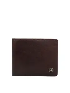 Da Milano Men Textured Leather Two Fold Wallet