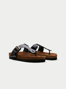 Oroh Women T-Strap Flats with Buckles