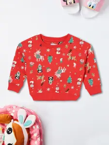 max Girls Conversational Printed Sweatshirt