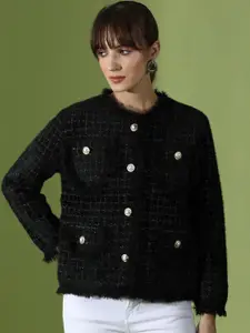 KALINI Checked Woollen Pullover
