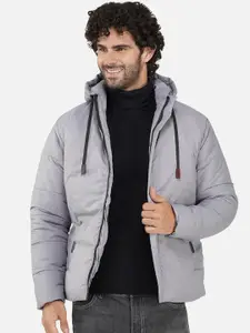 BAESD Men Hooded Solid Casual Puffer Jacket