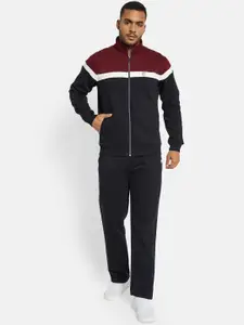Octave Men Colourblocked Mid-Rise Tracksuit