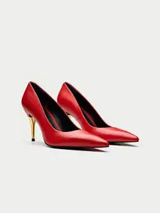 Oroh Women Leather Party Stiletto Pumps