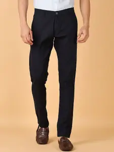 V-Mart Men Casual Cotton Solid Mid-Rise Chinos Trousers