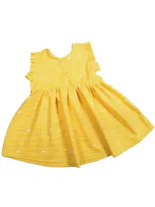 BAESD Girls Striped Gathered or Pleated A-Line Dress Comes