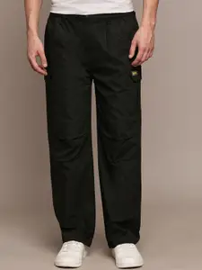 FCUK Men Relaxed Loose Fit Trousers