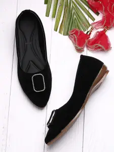 NATSHUZ Women Solid Ballerinas Flats