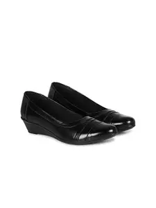 FOOTSHEZ Women Round Toe Wedge Heel Formal Bellies