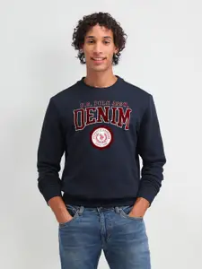 U.S. Polo Assn. Denim Co. Men Round Neck Printed Cotton Sweatshirt