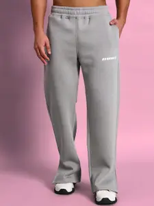 WEARDUDS Men Brand Logo Printed Relaxed Fit Casual Track Pants