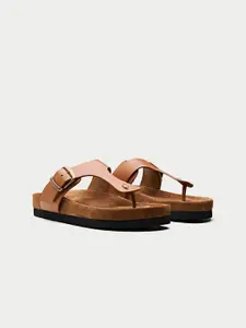 Oroh Women Open Toe T-Strap Flats