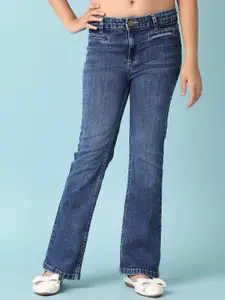 V-Mart Girls Bootcut Light Fade Stretchable Jeans