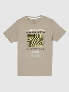 max Boys Graphic Printed Round Neck Cotton T-shirt